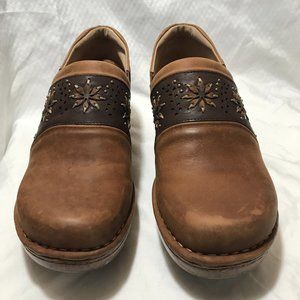 ARIAT Women's Brown Leather Clogs Size 9.5B